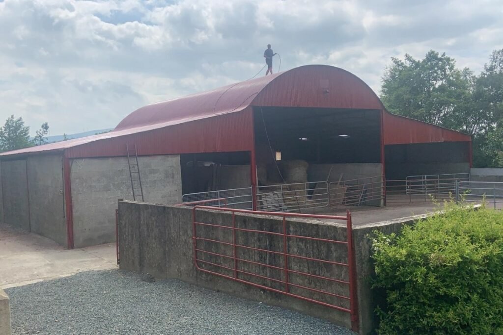 Farmyard Building Cleaned, Primed and Painted in Wexford